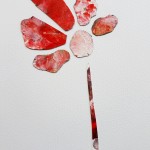 acrylic flower 30-21 cm #003