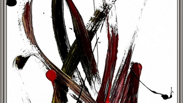 acrylic abstract paintings on paper