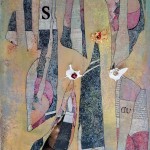 League of Extraordinary Gentlemen collage/acrylic painting on paper 40x30 cm