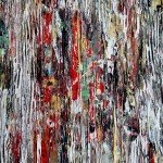 The Colors of my Christmas acrylic painting on canvas 90x70 cm